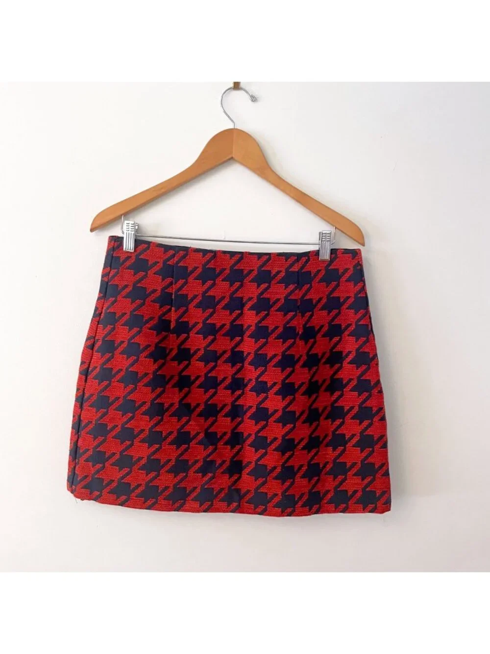 Anthropologie Hutch Houndstooth Mini Skirt, Size 12
